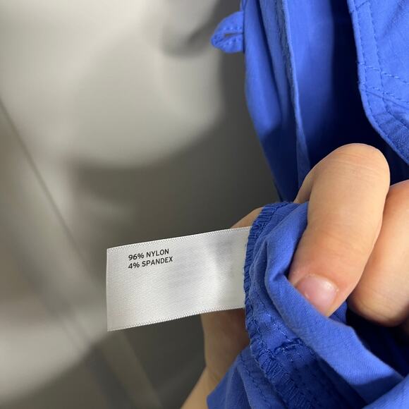 Duluth Trading Co. Women's Heirloom Gardening Short Overalls Large Bright Indigo - Picture 4 of 8